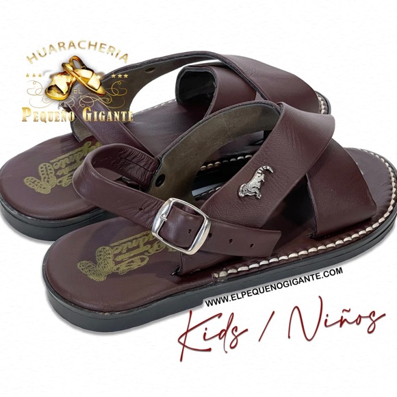 LEATHER HUARACHES/SANDALS - Picture 2 of 3